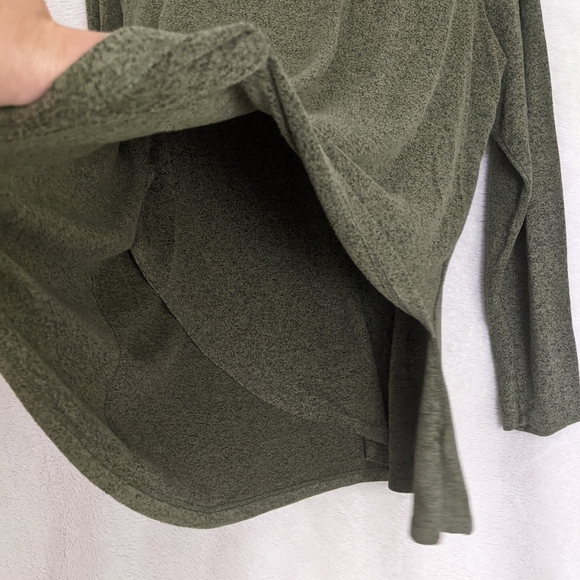 Old Navy Maternity Sz Large Sweater, Heathered Olive Green, Nursing Friendly - Picture 3 of 8